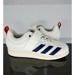 Adidas Powerlift 5 Weightlifting Shoes Men's 10.5 White Dark Blue JP9878 New